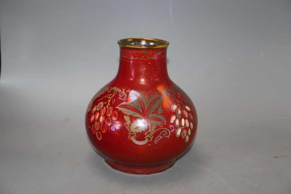 A Pilkingtons Royal Lancastrian lustre vase, by W.S. Mycock, height 17cm